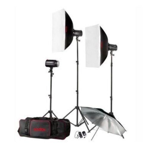 Godox H160-B 3'lü Mini Paraflaş Kit (160Watt)