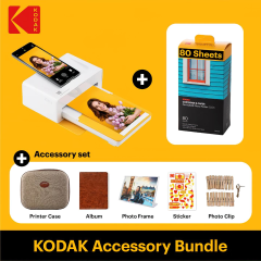 Kodak PD-460 Dock Üniteli Taşınabilir Fotoğraf Yazıcısı - Sarı - BUNDLE