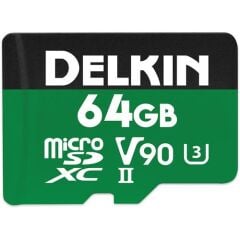 Delkin Devices 64GB Power UHS-II V90 microSDXC Hafıza Kartı