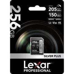 Lexar 256GB Professional Sılver Plus UHS-I SDXC V30 Hafıza Kartı