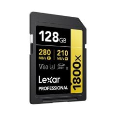 Lexar 128GB Professional 1800x UHS-II SDXC V60 Gold Hafıza Kartı