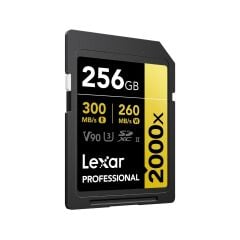 Lexar 256GB Professional 2000x SDXC V90 Gold Hafıza Kartı