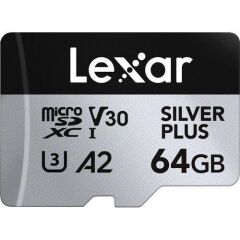 Lexar 64GB Professional Micro SD V30 Sılver Plus Hafıza Kartı
