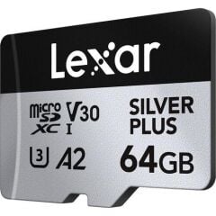 Lexar 64GB Professional Micro SD V30 Sılver Plus Hafıza Kartı