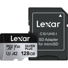 Lexar 128GB Professional Micro SD V30 Sılver Plus Hafıza Kartı