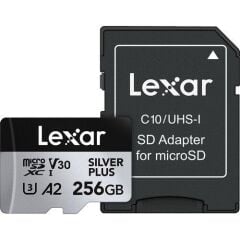 Lexar 256GB Professional Micro SD V30 Sılver Plus Hafıza Kartı