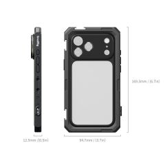 SmallRig 5545 iPhone 17 Pro için Mobil Video Kafesi (Temel Sürüm)