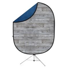 Savage (U.S.A) Blue/Gray Pine Collapsible Backdrop (Katlanabilir Fon)