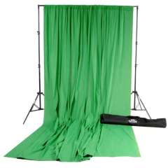 Savage (U.S.A) Chroma Green Solid Muslin Backdrop (Kroma Yeşil Müslin Arka Fon)