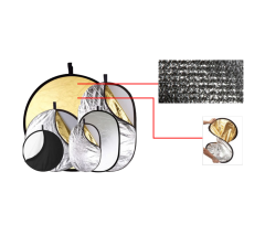 JINBEI 56cm 2-in-1 Yuvarlak Yansıtıcı Reflektör Paneli