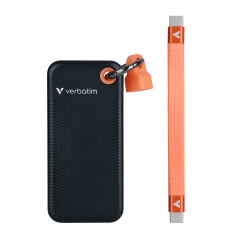 Verbatim 1 TB Pocket Mini Taşınabilir SSD Usb 3.2 - 1000MB/S-1000MB/S Siyah/ Turuncu Kablo Dahil