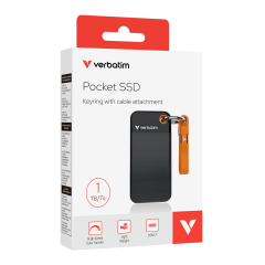Verbatim 1 TB Pocket Mini Taşınabilir SSD Usb 3.2 - 1000MB/S-1000MB/S Siyah/ Turuncu Kablo Dahil