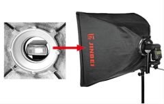JINBEI ET-1  Taşınabilir Tepe Flaş Taşıyıcı Adaptörü Komütatör