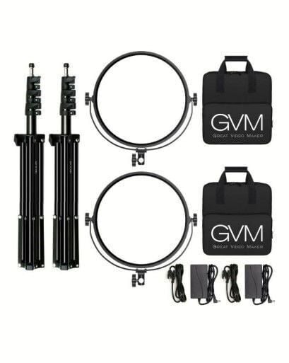 GVM Y60D 60W İkili Profesyonel Bi-Color LED Video Işık Seti