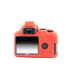 Sanger Silikon Kılıf Nikon D3500 Uyumlu Kırmızı
