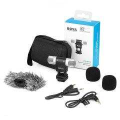 Boya BY-MM3 Çift Kafa Mini Stereo  Mikrofon