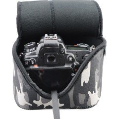 JJC OC-MC3 Neoprene Makina Kılıfı (Kamuflaj Gri)