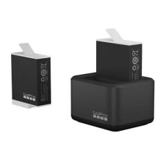 GoPro Enduro İkili Şarj Cihazı + 2 Batarya (HERO9/10/11/12 Black için)