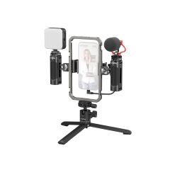 SmallRig 3384D Hepsi Bir Arada Video Kiti Ses ve Aydınlatma Sistemiyle Akıllı Telefon Kullanıcıları İçin