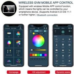 GVM PD60C 60W RGB Dahili Akülü LED Işık