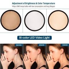 Viltrox VL-500T Bi Color Led Işık 2' li Işık Seti