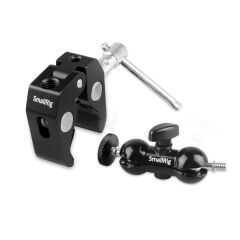 SmallRig 1138B Çift Bilyalı ve 1/4'' Vidalı Süper Kelepçe