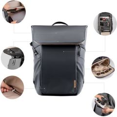 Pgytech OneGo Air Backpack 25L Sırt Çantası (Siyah)