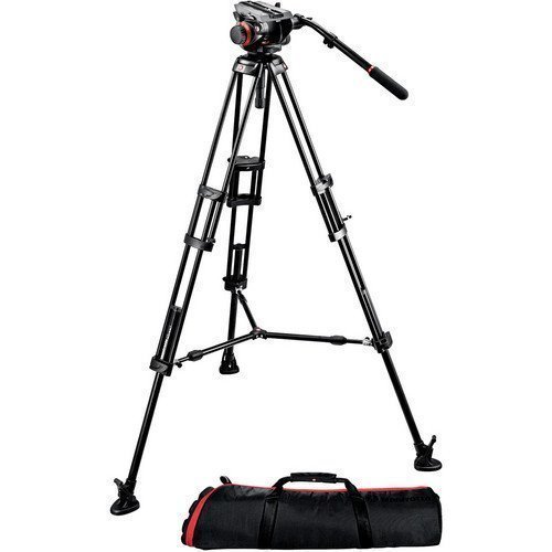 Manfrotto 504HD 546GBK Çantalı Video Tripod