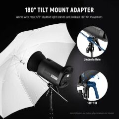 Neewer S101-400W Pro Profesyonel Stüdyo Flaşı (Tek)