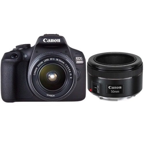 Canon EOS 2000D 18-55mm IS II + 50mm STM Kit