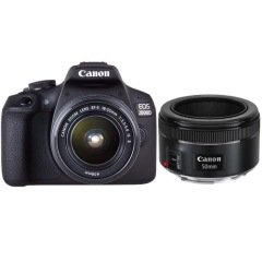 Canon EOS 2000D 18-55mm IS II + 50mm STM Kit