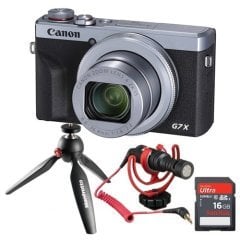 Canon PowerShot G7 X Mark III Vlog Set (Silver)