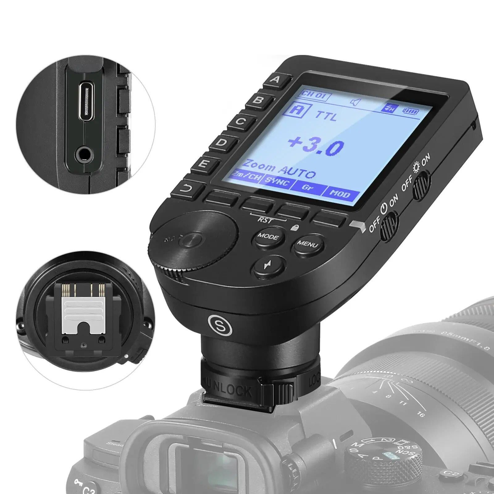 NEEWER QPRO-S Sony Uyumlu TTL Kablosuz Flaş Tetikleyici