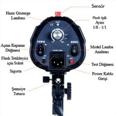 120 w 3 lü Full Paraflaş Seti