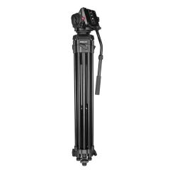 Kingjoy VT-2100L Video Tripod + VT-3520 Video Başlığı - Çantalı Kit