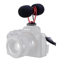 Ulanzi Sairen T Mic Çift Kafalı Shotgun Mikrofon