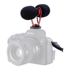 Ulanzi Sairen T Mic Çift Kafalı Shotgun Mikrofon