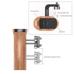 SmallRig HSN2093C Evrensel Ahşap Yan Kol