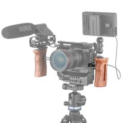SmallRig HSN2093D Ahşap Yan Sap, 1/4''-20 Vidalarla Birlikte
