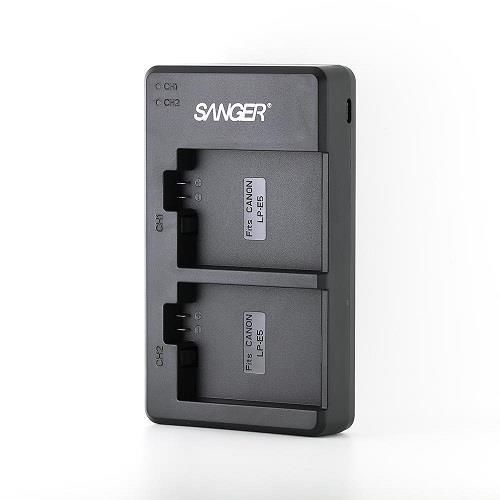 Sanger LP-E5 Canon Uyumlu İkili USB Şarj Aleti