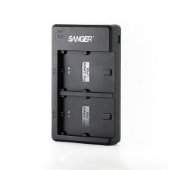 Sanger LP-E6 Canon Uyumlu İkili USB Şarj Aleti