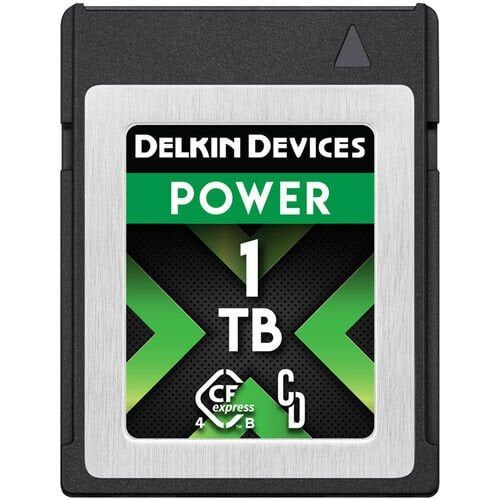 Delkin 1TB Power CF Express Type B 4.0 Power Hafıza Kartı (Okuma:1780 - Yazma:1700)