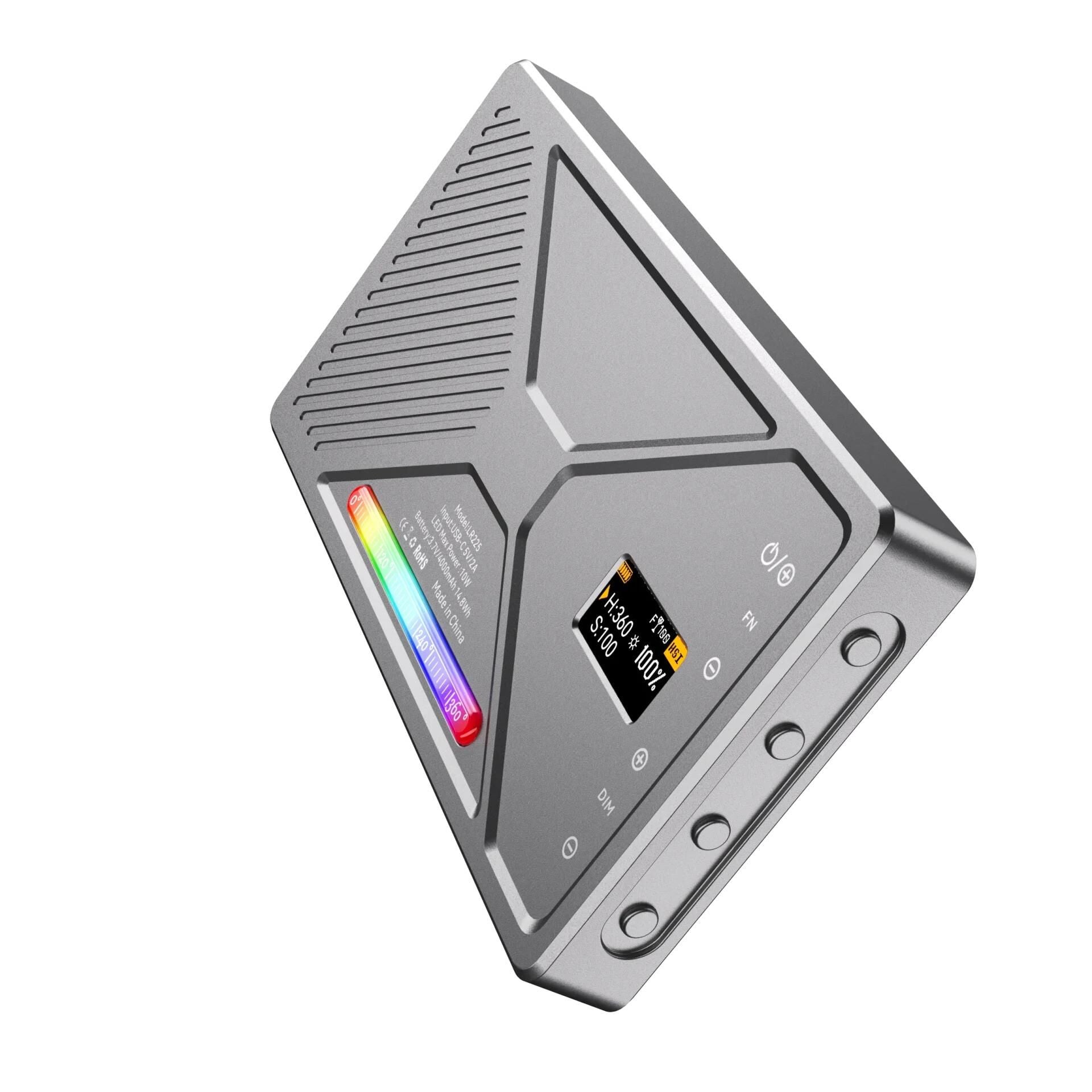 Liyadi LR225 Pro RGB Led Video Işığı Cep Boy Mini Fotoğraf Işığı 24 Efektli