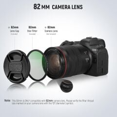NEEWER 82mm 3'lü Yıldız Filtre Kiti (4, 6, 8 Noktalı)