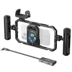 SmallRig 5276 Hepsi Bir Arada Termal Canlı Yayın ve Video Çekim El Tipi Telefon Kafesi Kiti