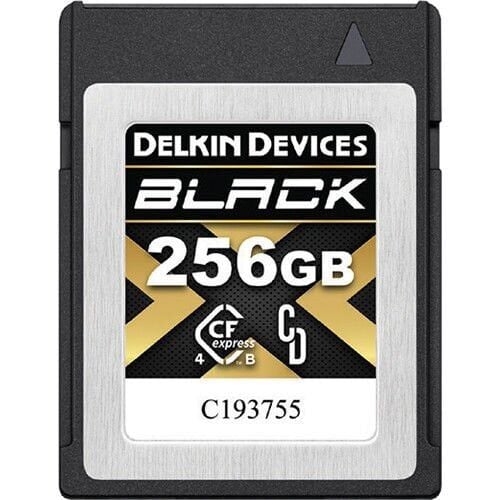 Delkin 256GB CF Express Type B 4.0  Black Hafıza Kartı (Okuma:3530 - Yazma:3250)