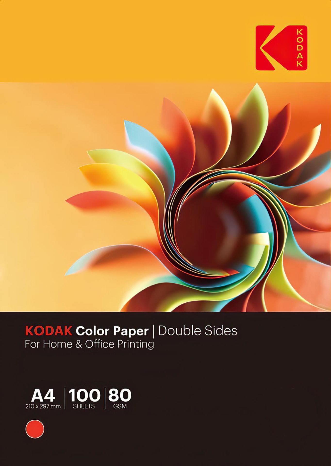 Kodak A4 Renkli Fotokopi Kağıdı 80gr-100 Ad.-Kırmızı