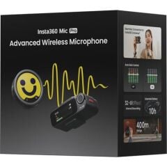 Insta360 Mic Pro Tek Kişilik Kablosuz Mikrofon Seti