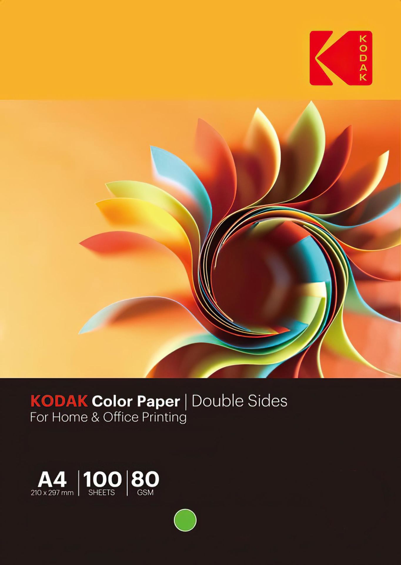 Kodak A4 Renkli Fotokopi Kağıdı 80gr-100 Ad.- Canlı Yeşil