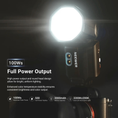 Neewer Z3R-S Sony Uyumlu 100W Yuvarlak Kafa Akülü Tepe Flaşı